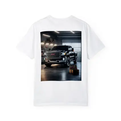 GMC Sierra Truck Black Garage Workshop Scene