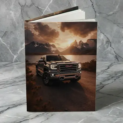 GMC Sierra Truck Mountain Lake Sunset