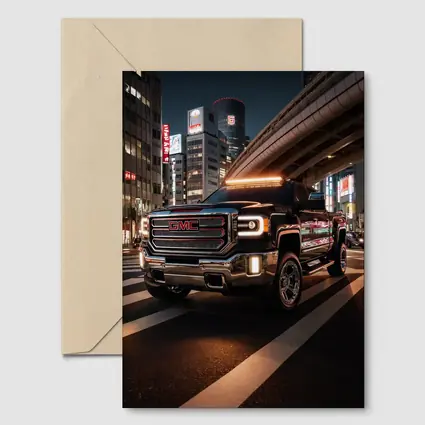 GMC Sierra Truck Tokyo City Night
