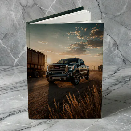 GMC Sierra Truck On Dusty Rural Road