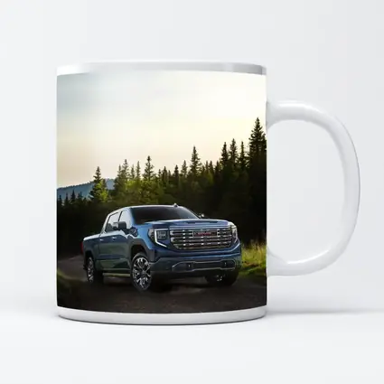 GMC Sierra Truck Forest Dirt Road