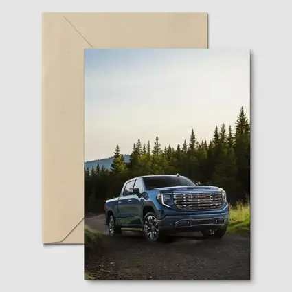 GMC Sierra Truck Forest Dirt Road