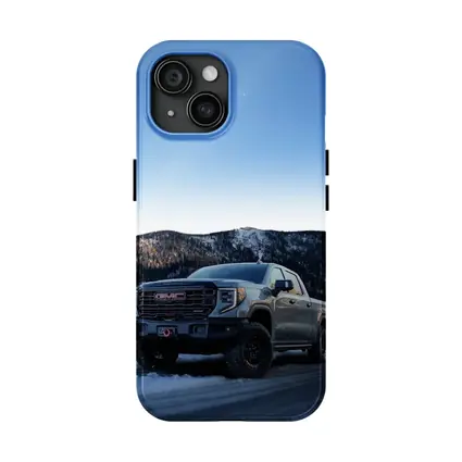 GMC Sierra Truck Snowy Mountain Road