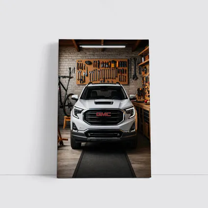 GMC Terrain AT4 White Garage Front View