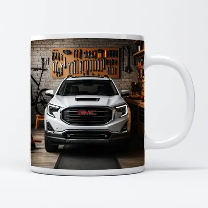 GMC Terrain AT4 White Garage Front View