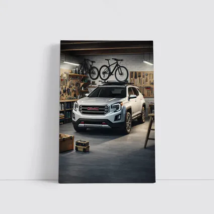 GMC Terrain SUV Parked Inside Workshop Garage
