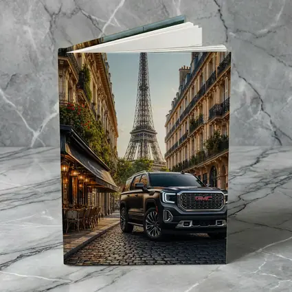 GMC Yukon SUV Paris Eiffel Tower Street