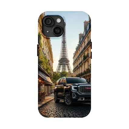 GMC Yukon SUV Paris Eiffel Tower Street