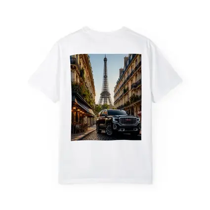 GMC Yukon SUV Paris Eiffel Tower Street