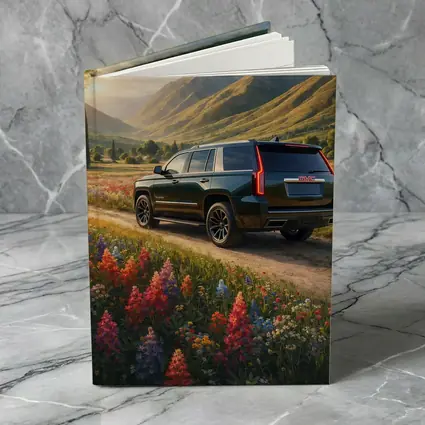 GMC Yukon Dark Green Mountain Wildflower Setting