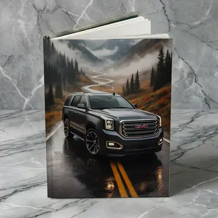 GMC Yukon Wet Mountain Road Foggy