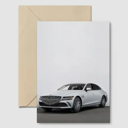 Genesis G80 Luxury Sedan White Studio