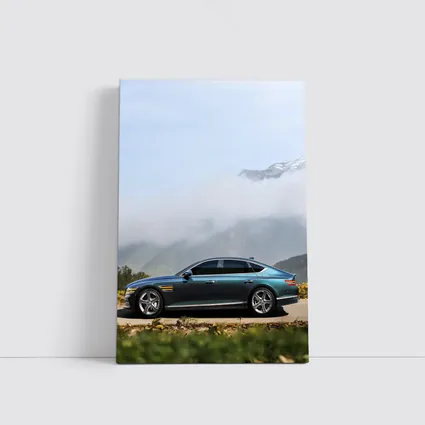 Genesis G80 Luxury Sedan Misty Mountain Road