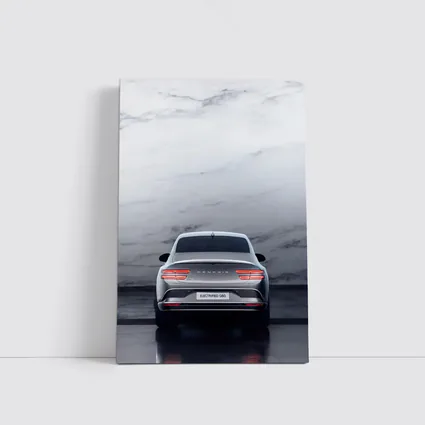 Genesis Electrified G80 Silver Marble Studio