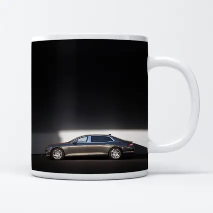 Genesis G90 Luxury Sedan Against White Wall