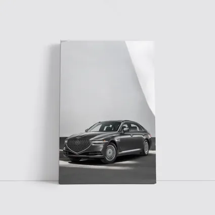 Genesis G90 Luxury Sedan Gray Studio