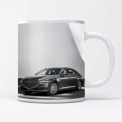 Genesis G90 Luxury Sedan Gray Studio