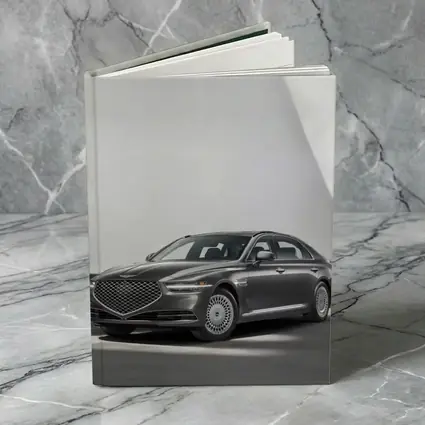 Genesis G90 Luxury Sedan Gray Studio