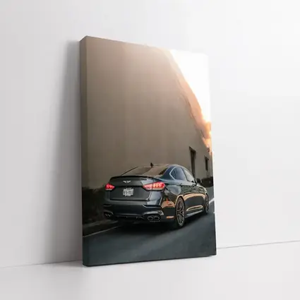 Genesis G90 Sedan Urban Street Sunset