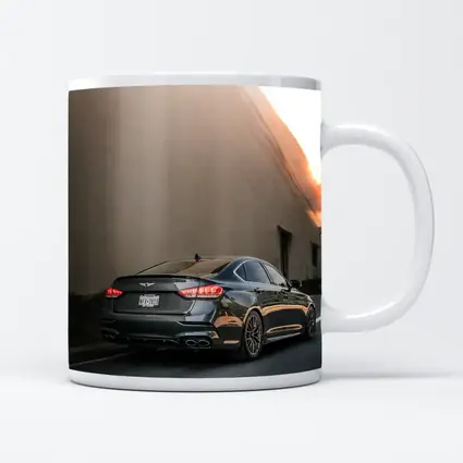 Genesis G90 Sedan Urban Street Sunset