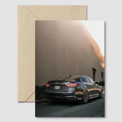 Genesis G90 Sedan Urban Street Sunset