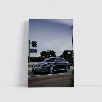Genesis G90 Luxury Sedan on City Street