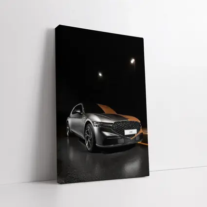 Genesis G90 Parked Dark Night Street