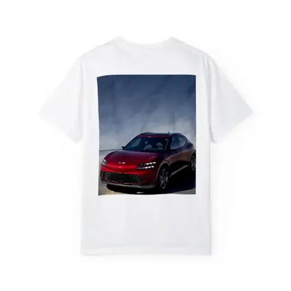 Genesis GV60 Red SUV Marble Background