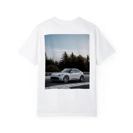 Genesis GV60 Silver SUV Forest Background