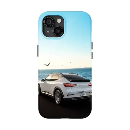 Genesis GV60 White SUV Coastal Ocean View
