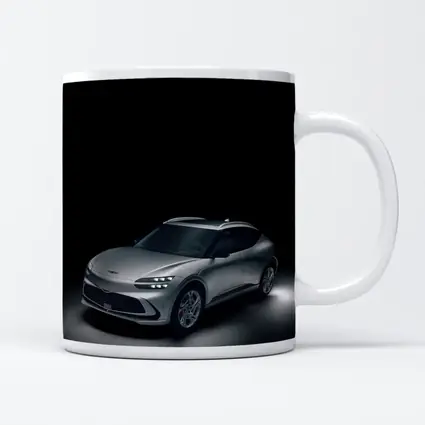 Genesis GV60 Silver SUV Dark Studio