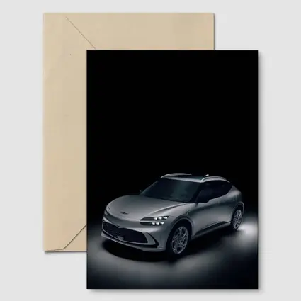 Genesis GV60 Silver SUV Dark Studio