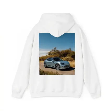 Genesis GV60 Silver SUV Desert Road