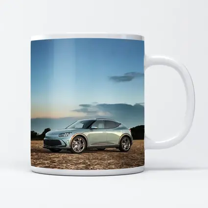 Genesis GV60 Parked on Sandy Beach