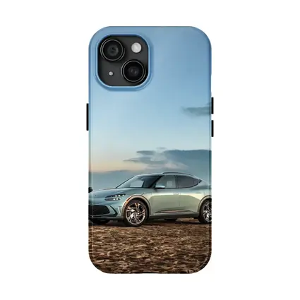 Genesis GV60 Parked on Sandy Beach