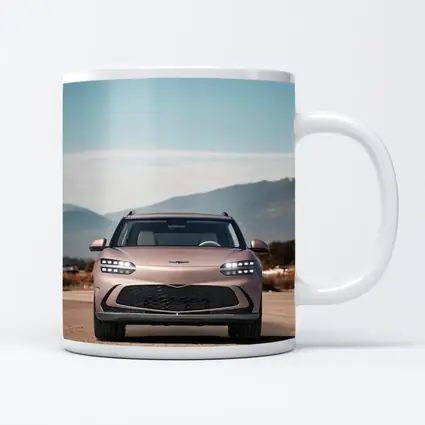Genesis GV60 Parked Open Road Mountains