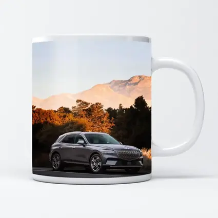 Genesis GV70 SUV Mountain Autumn Road