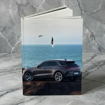 Genesis GV70 Parked On Coastal Cliff