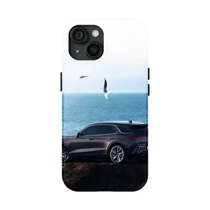 Genesis GV70 Parked On Coastal Cliff