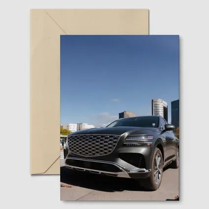 Genesis GV80 SUV Urban City Background