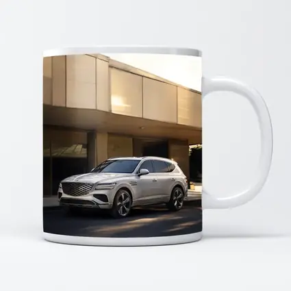 Genesis GV80 SUV Parked Near Building