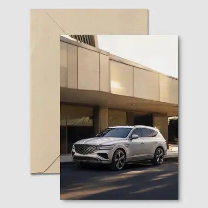 Genesis GV80 SUV Parked Near Building