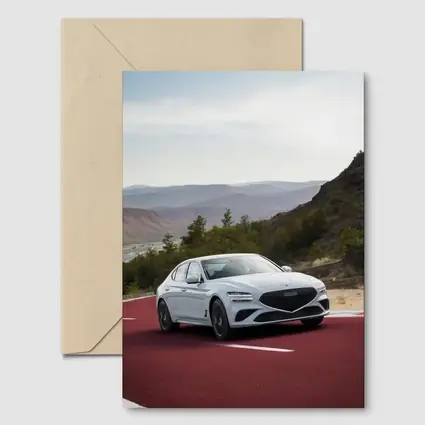 Genesis G70 Sport Sedan on Red Track
