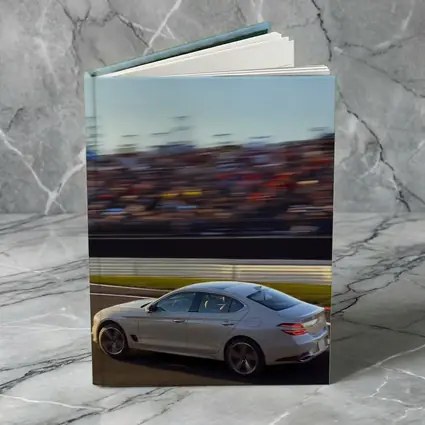 Genesis G70 Racing On Blurred Track