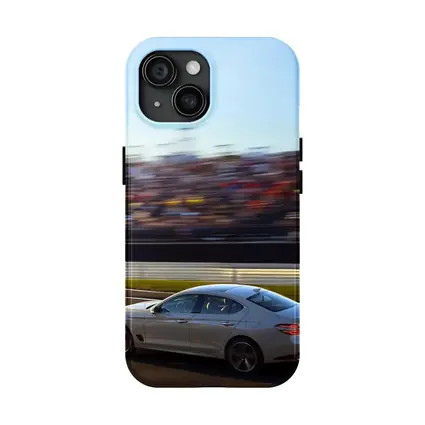 Genesis G70 Racing On Blurred Track