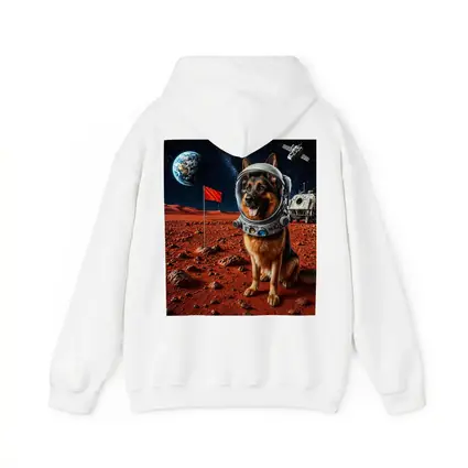 German Shepherd Astronaut Dog on Mars