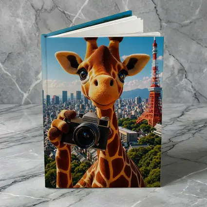 Giraffe Tourist With Camera Tokyo Tower