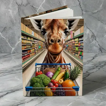 Giraffe Shopping Cart Supermarket Grocery Store