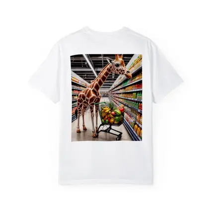Giraffe Shopping Cart Supermarket Grocery Aisle