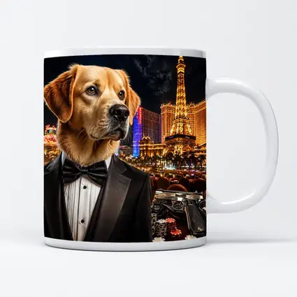 Golden Retriever Tuxedo Las Vegas Night
